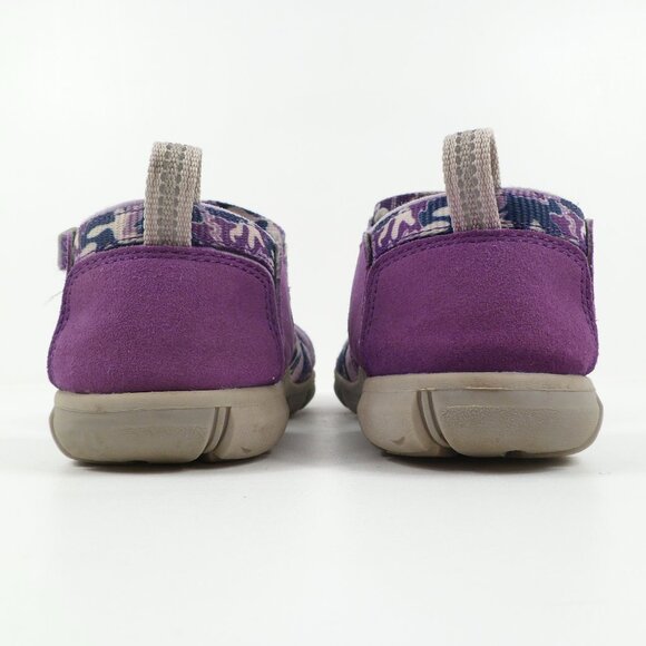 Keen Big Kids' Size 2 Sandals Purple Camo Seacamp II CNX Hybrid Water Tillandsia - Picture 4 of 10